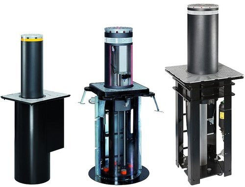 रिमोट कंट्रोल स्वचालित वापस लेने योग्य हाइड्रोलिक राइजिंग बोलार्ड IP68