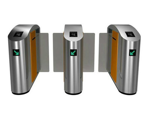ऐक्रेलिक ग्लास पूरी ऊंचाई स्लाइडिंग टर्नस्टाइल बैरियर गेट 24VDC