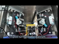 पैसेज की चौड़ाई 550mm RS485 पैदल यात्री सुरक्षा टर्नस्टाइल गेट AC220V 50HZ