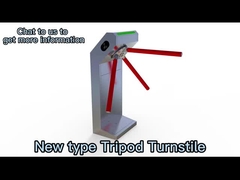 120W सुरक्षा तिपाई टर्नस्टाइल गेट खोलना पारगमन गति 30-45 व्यक्ति प्रति मिनट