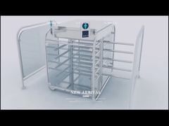 आरएस485 इंटरफ़ेस आधी ऊंचाई गेट टर्नस्टाइल सुरक्षा गेट्स 550 मिमी
