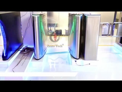 फिंगरप्रिंट के साथ ऐक्रेलिक आर्म फ्लैप बैरियर टर्नस्टाइल 40 व्यक्ति/मिनट