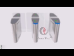 SS304 फेस रिकग्निशन स्लाइडिंग गेट टर्नस्टाइल पैसेज चौड़ाई 550 मिमी