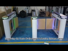 द्विदिशात्मक पैसेज स्विंग बैरियर टर्नस्टाइल बायोमेट्रिक एक्सेस कंट्रोल 30-40 व्यक्ति/मिनट