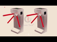 304 स्टेनलेस स्टील एक्सेस कंट्रोल थ्री आर्म टर्नस्टाइल गेट 0.2s/व्यक्ति