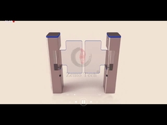 स्टेनलेस स्टील स्विंग बैरियर टर्नस्टाइल RS485/TCP/IP के साथ